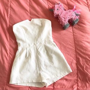 Forever 21 Strapless Notched Romper